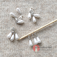 Маркери для в'язання "Капельки", білі, 3шт